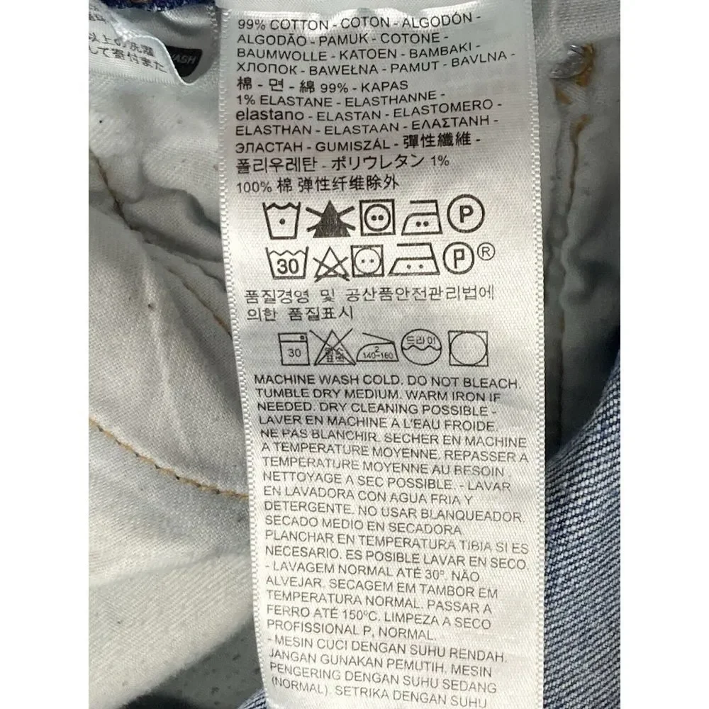 Levi's 550 Straight Leg Denim Jeans Mens Blue Size 34x32 (32x31 Measured)‎